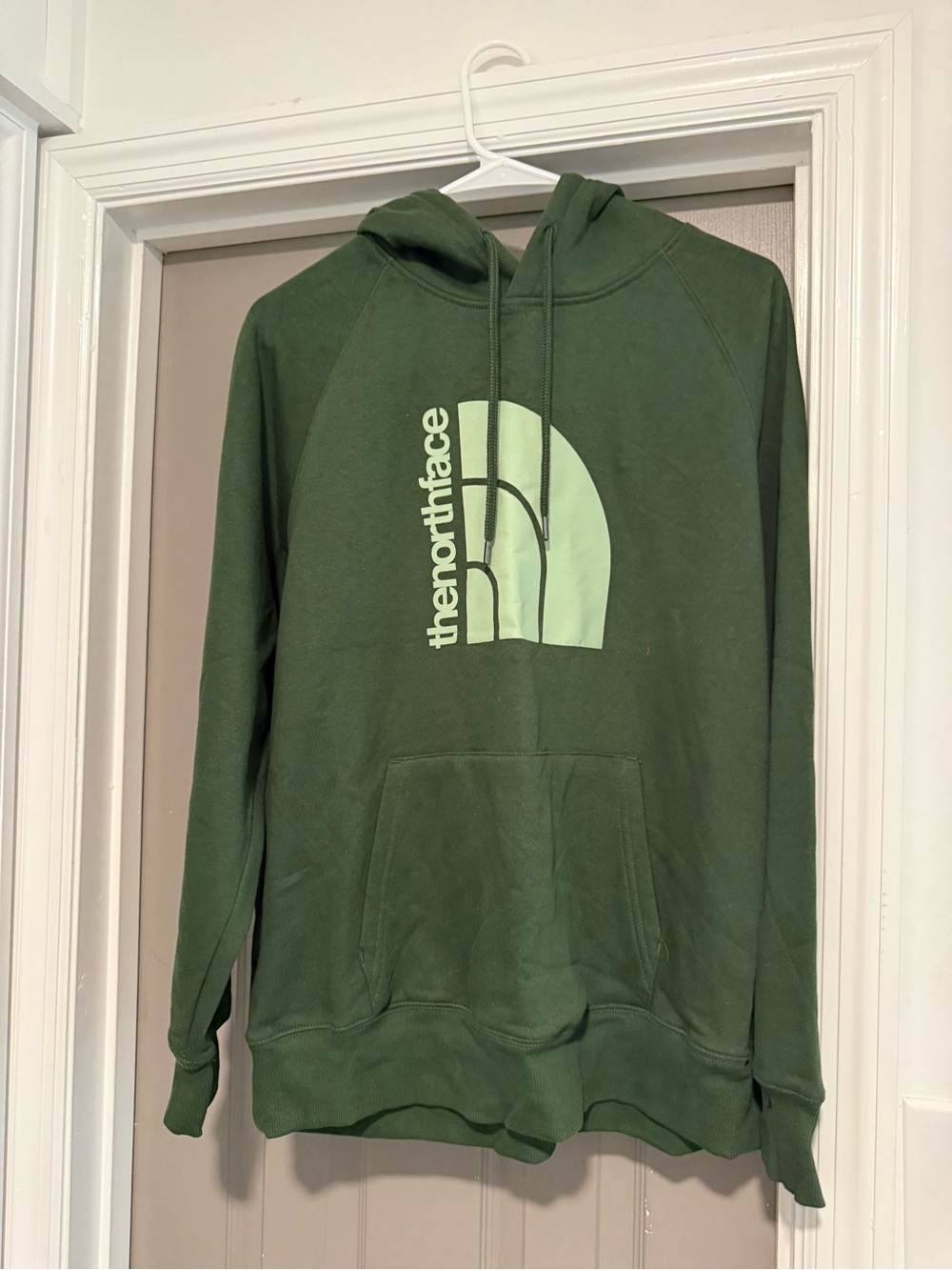 The North Face Green Logo Hoodie NWT sz L